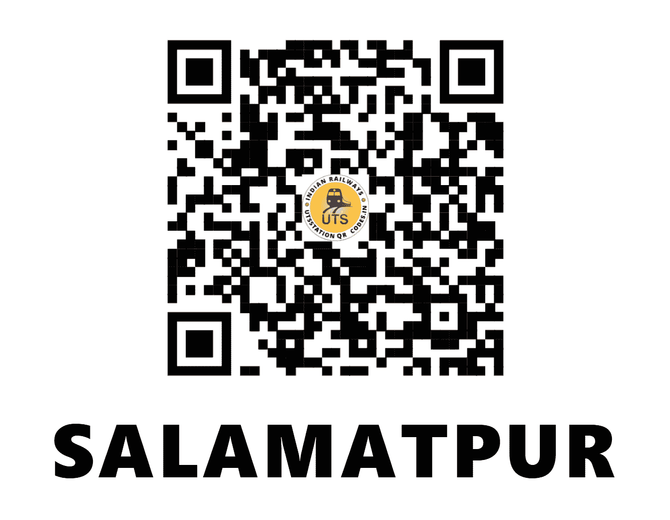 UTS QR Code for SALAMATPUR - SMT - WC (MADHYA PRADESH)